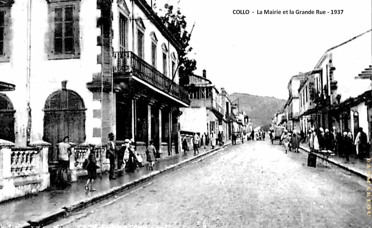 Collo - Mairie et Grande Rue - 1937.jpg